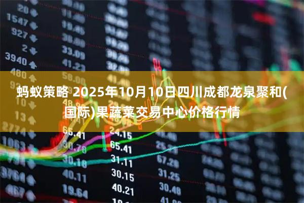 蚂蚁策略 2025年10月10日四川成都龙泉聚和(国际)果蔬菜交易中心价格行情